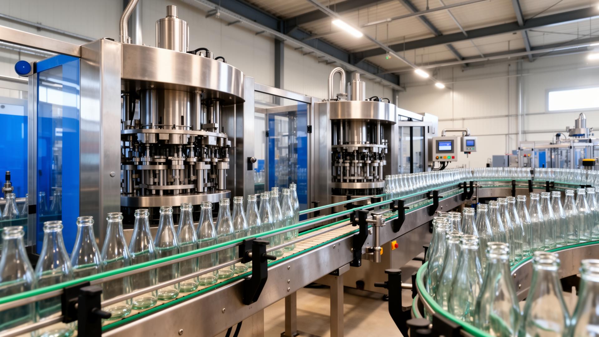 Linea imbottigliamento industriale